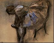 Edgar Degas Seated Dancer Tying her Slipper oil painting artist